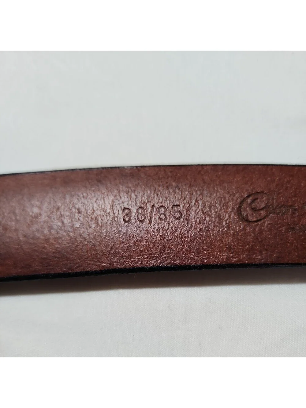Colours Alexander Julian Mens full Grain Leather Belt sz 38 cowhide made in USA
